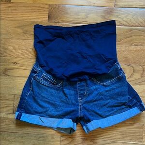 Signature by Levi Strauss Blue Jean Shorts with Rolled Hems